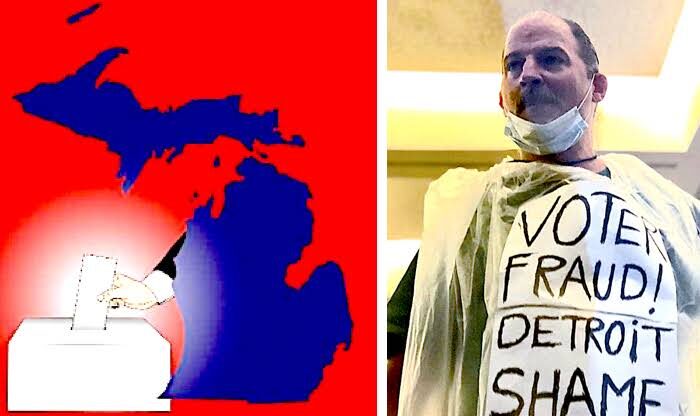 Click to enlarge Michigan/Fraud protester