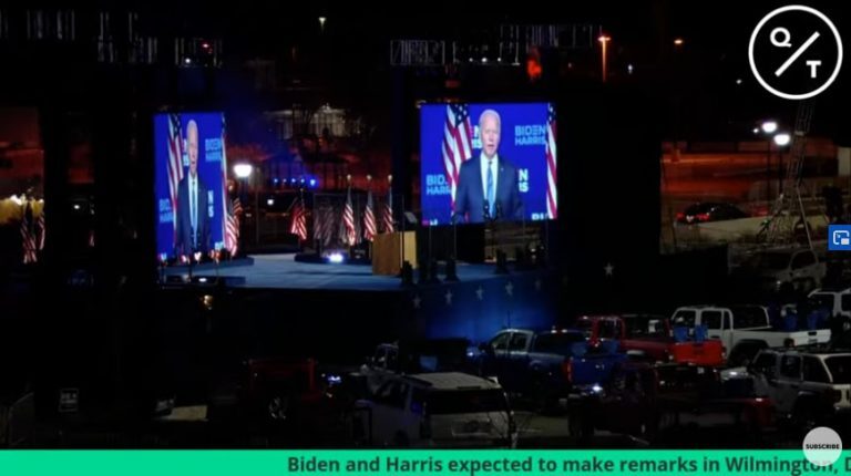 Click to enlarge Biden's Victory Speech