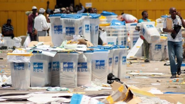 ballot boxes rigged election Gabon