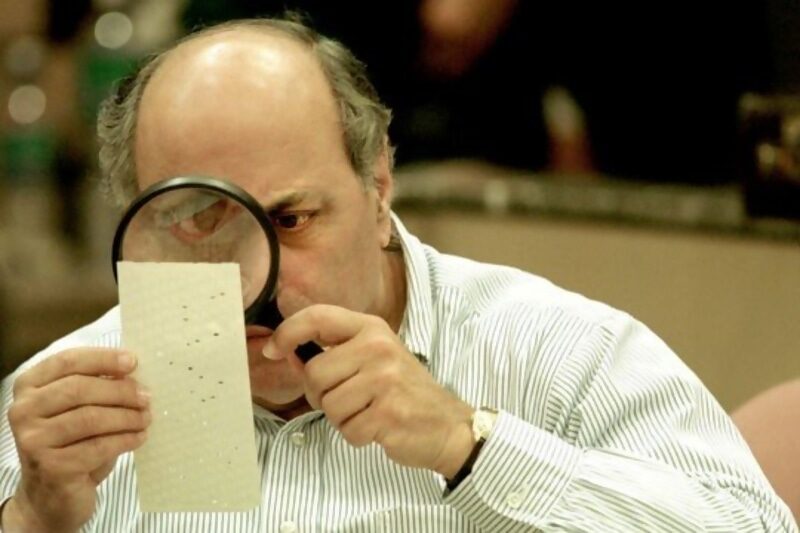 Click to enlarge hanging chad vote inspector bush election 2000