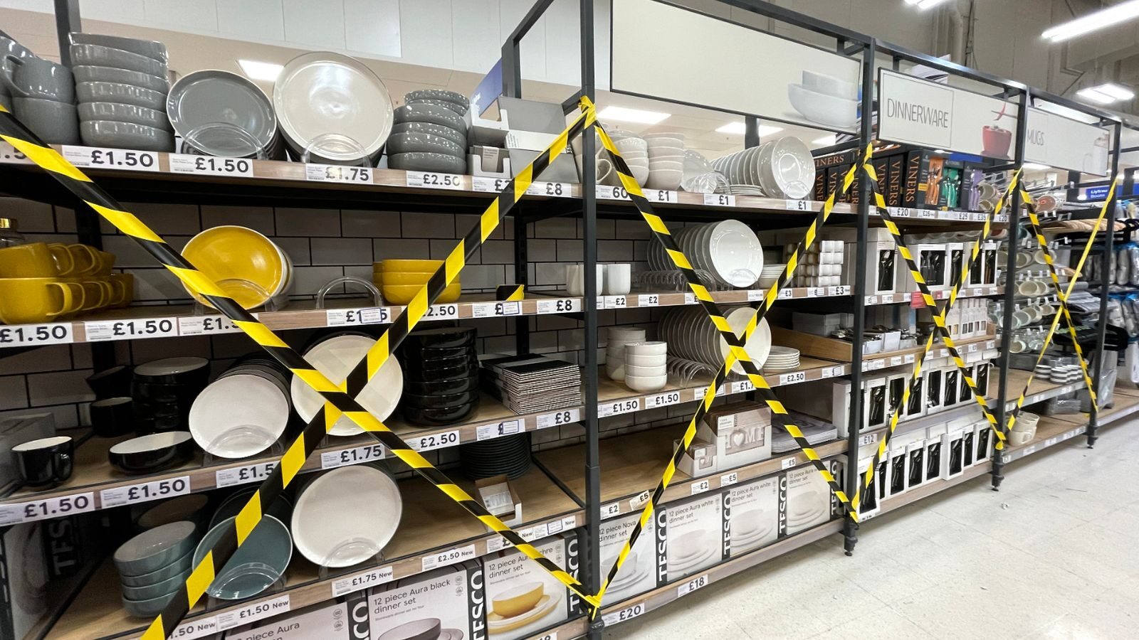 Click to enlarge lockdown supermarket