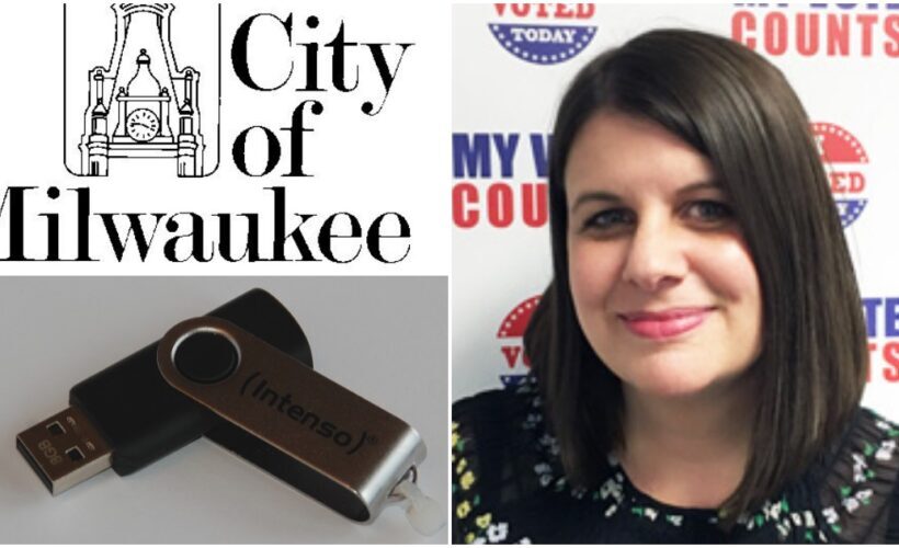 Claire Woodall-Vogg voter flash drive
