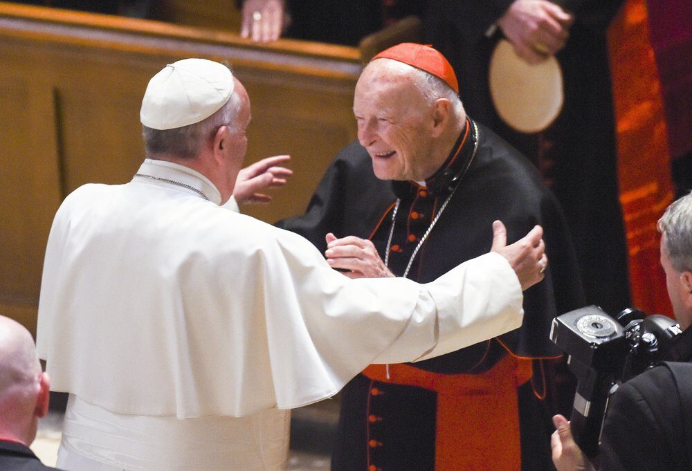 Click to enlarge Pope Francis Cardinal Archbishop emeritus Theodore McCarrick