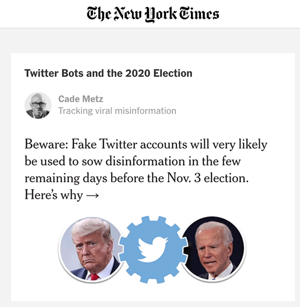 new york times article twitter bot warning