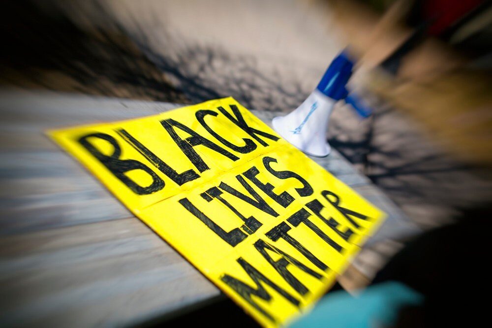 black lives matter blm protest sigh