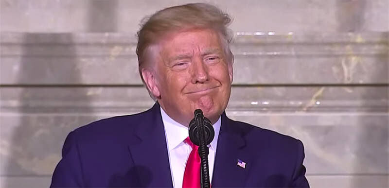 trump smirk
