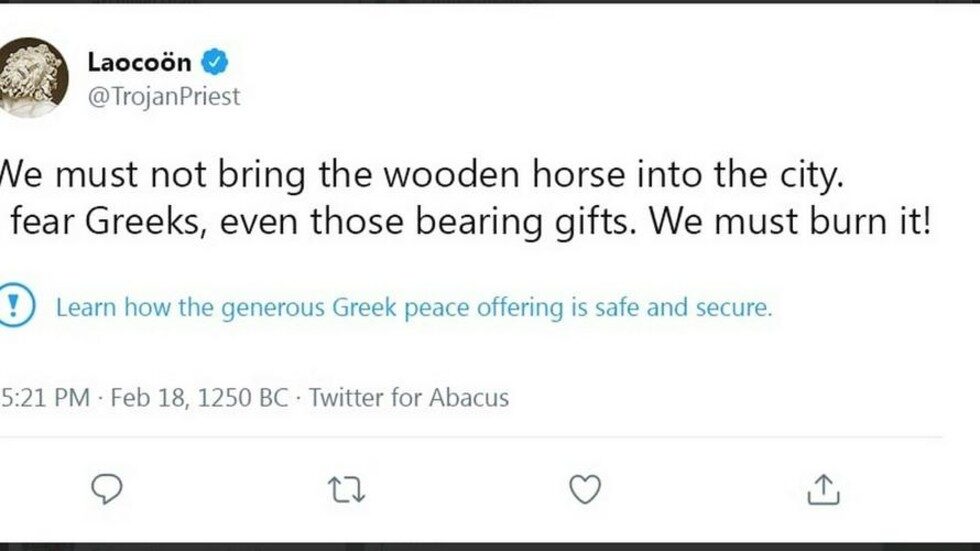 twitter fact check meme trojan horse