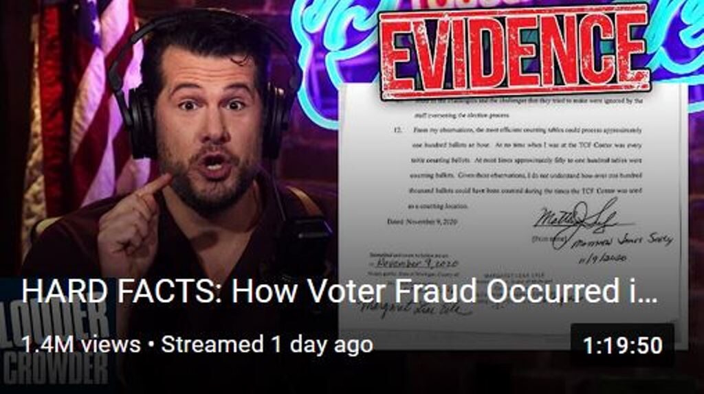 Click to enlarge louder crowder michigan voter fraud