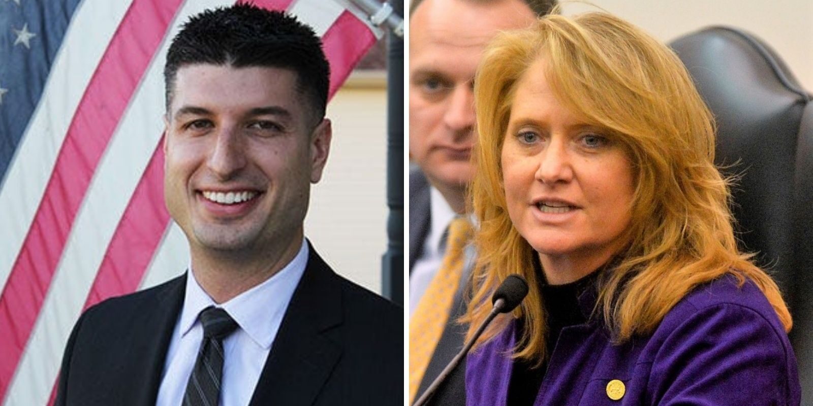 GOP state senators Lana Theis and Tom Barrett