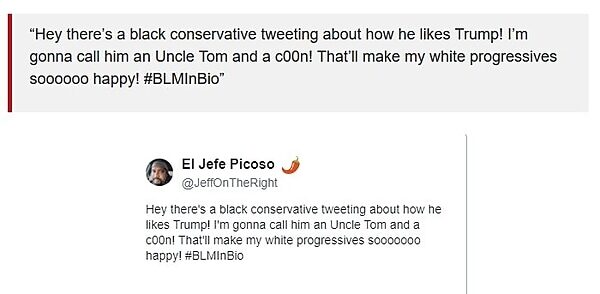 Click to enlarge twitter suspended black man coon tweet