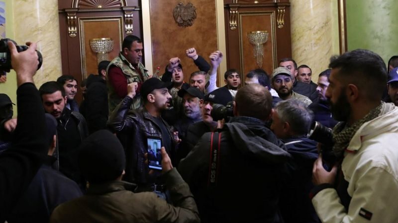 yerevan armenia peace deal protest