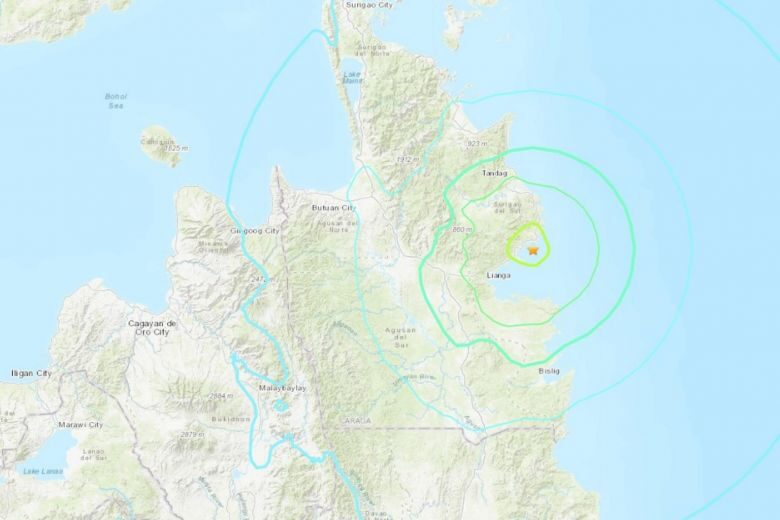 Philippines quake map