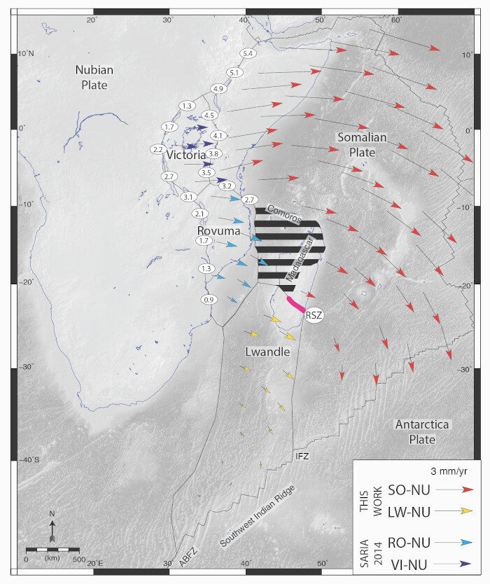 Click to enlarge East African Rift System.