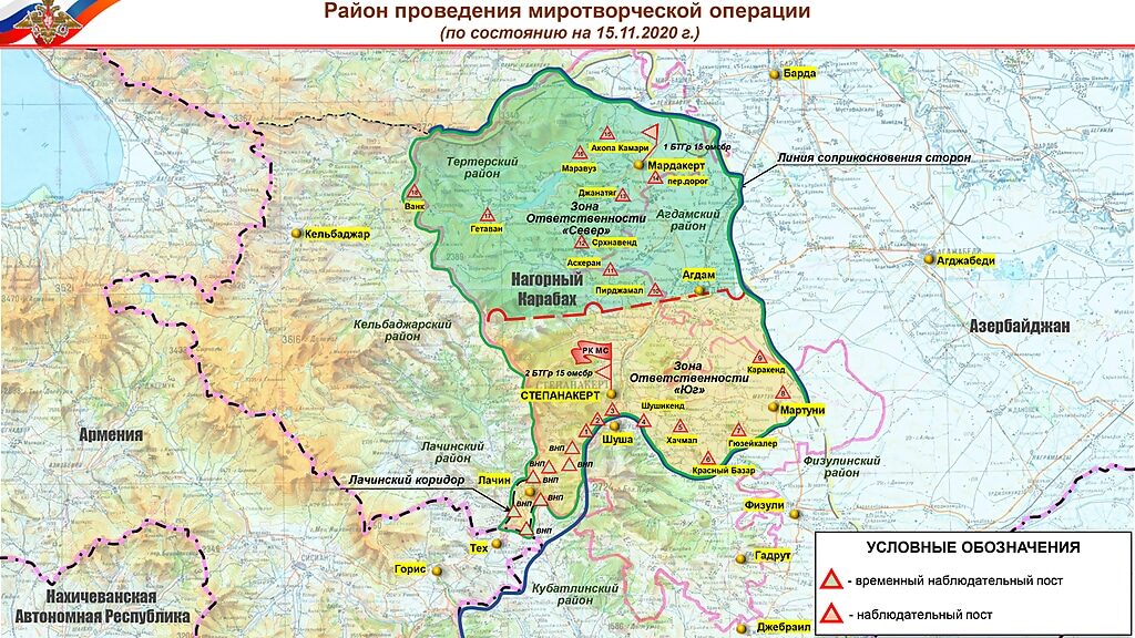 Click to enlarge Nagorno-Karabakh november 2020