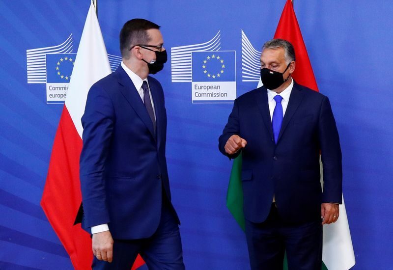 Click to enlarge Hungary and Poland leaders