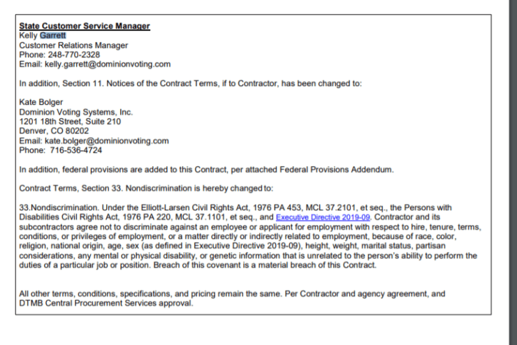 garrett contract