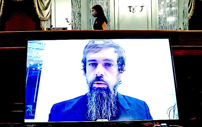Click to enlarge Jack Dorsey on screen