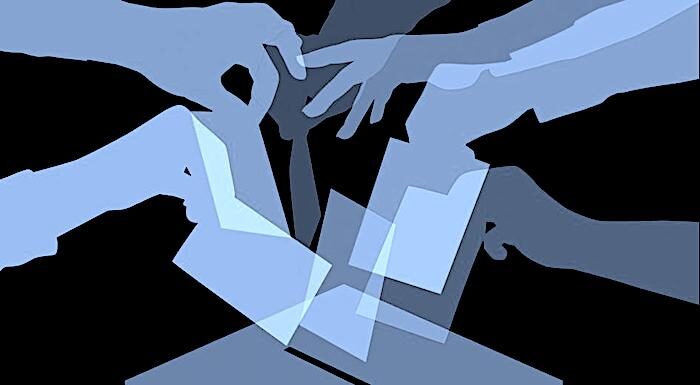 Click to enlarge Blue voters
