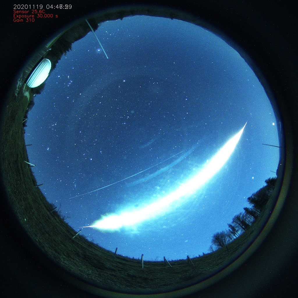 Meteor fireball over Austria
