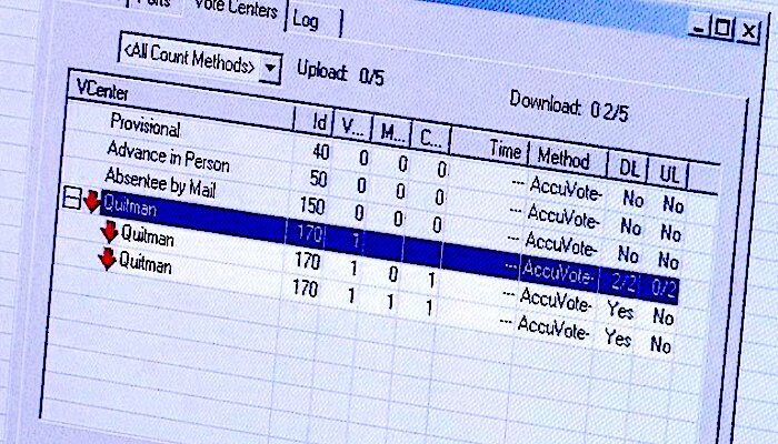Server data screenshot