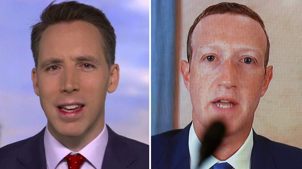 Click to enlarge Senator Hawley Mark Zuckerberg