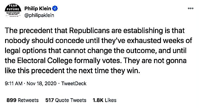 Philip Klein tweet
