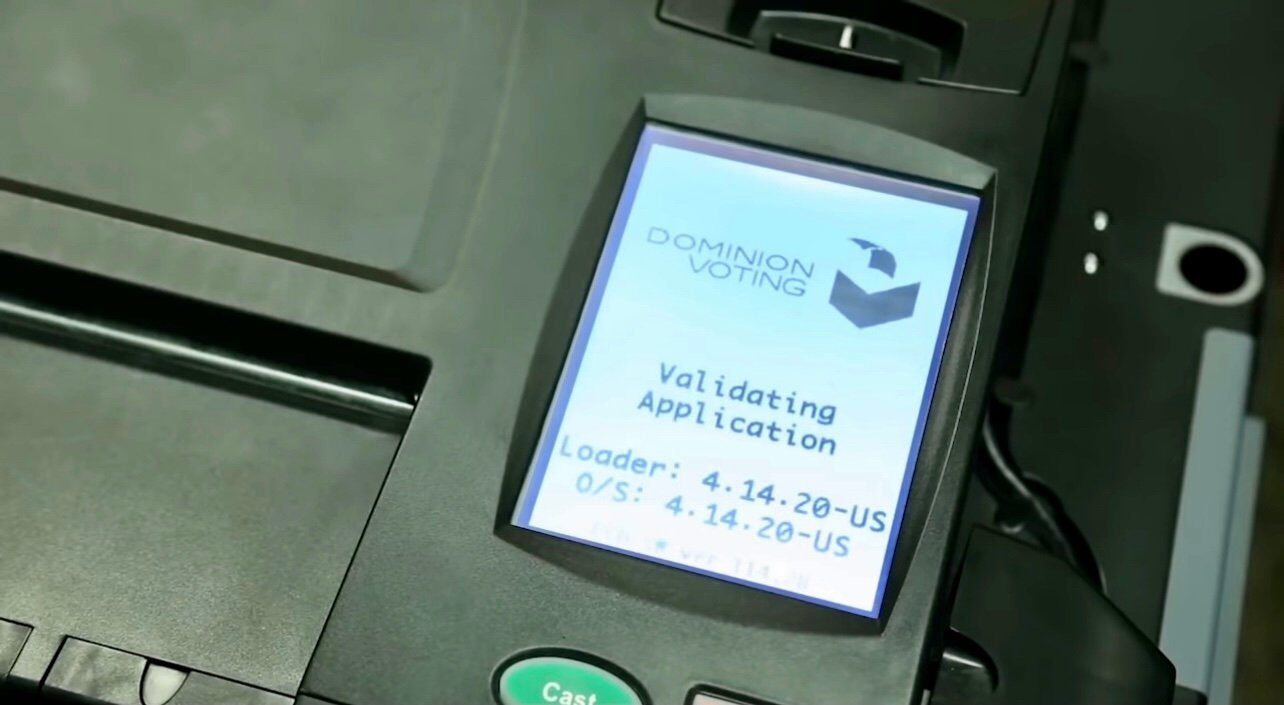 dominion voting machine screen