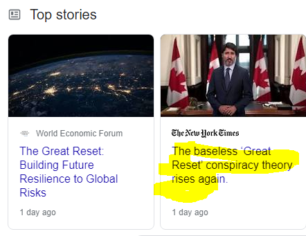 great reset headlines
