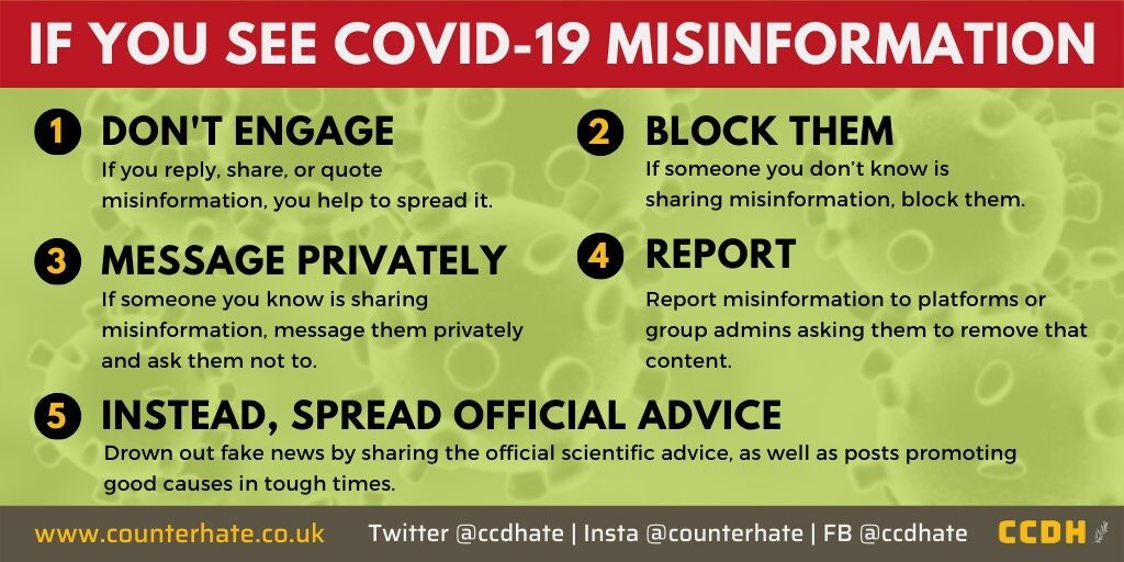 Click to enlarge COVID misinformation