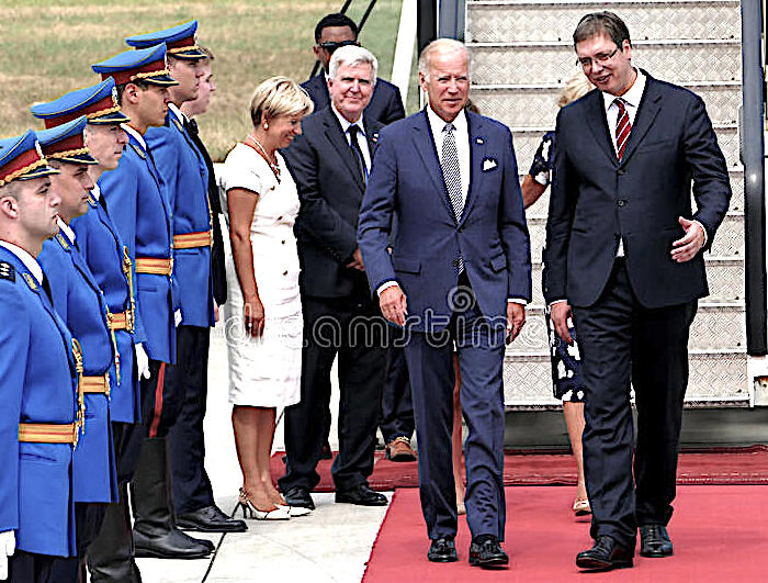 Click to enlarge Biden in Belgrade