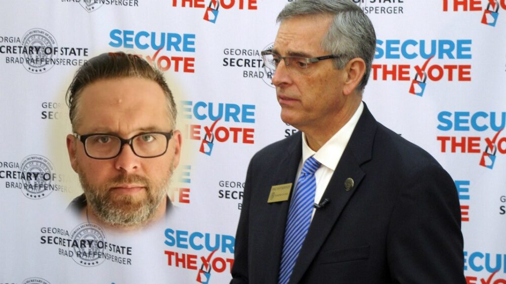 Click to enlarge Brad Raffensperger, Eric Coomer