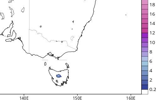 GFS “total snowfall” for Dec 1 [tropicaltidbits.com].