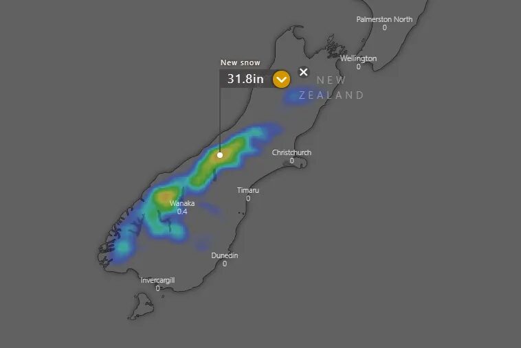 ECMWF “new snow” forecast from Nov 27 to Dec 6 [windy.com].