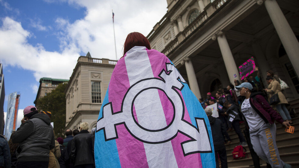 Click to enlarge transgender flag lgbqt