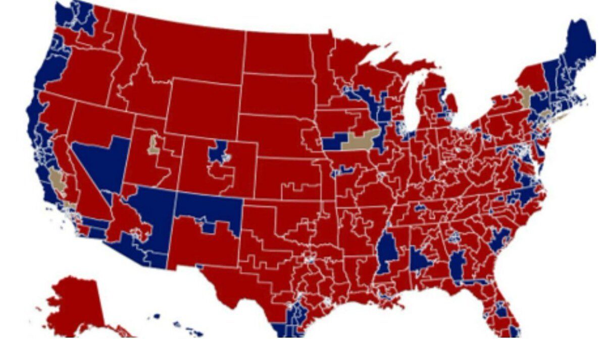 2020 US election Map for Trump