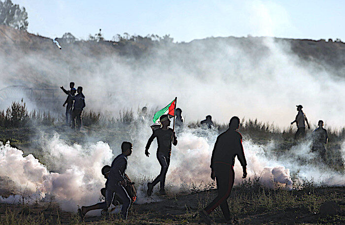 Palestinians great march