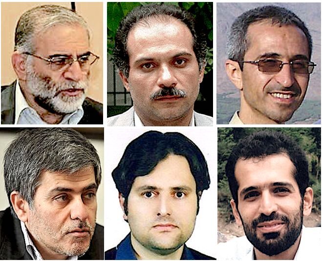 Click to enlarge assassinated Iranian nuclear scientists