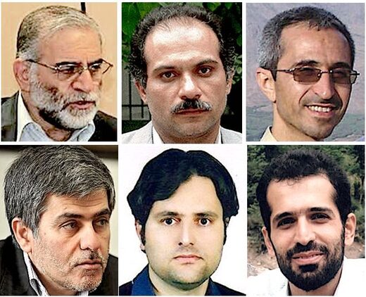 Click to enlarge assassinated Iranian nuclear scientists