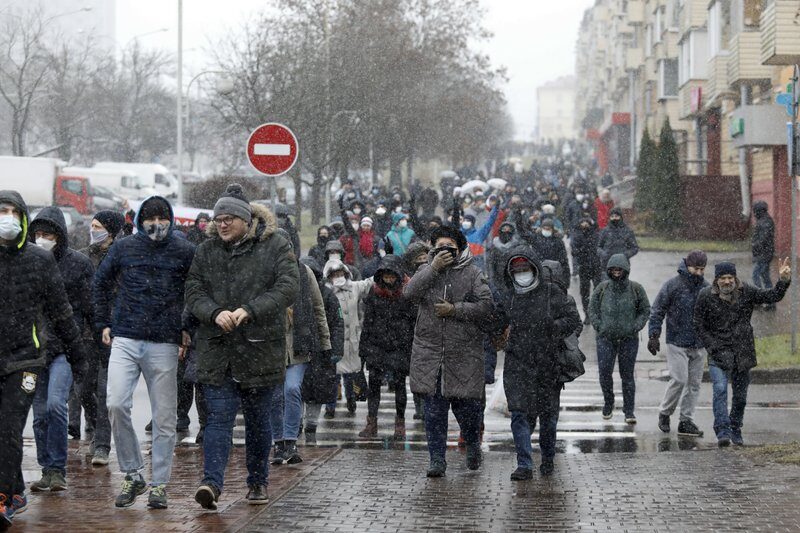 Click to enlarge Belarus protest