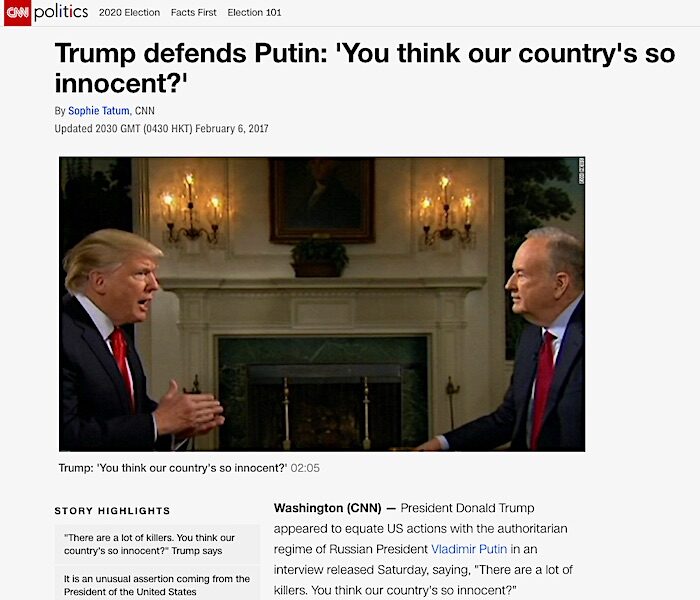 Trump interview