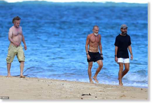 Sean Penn, Jack Dorsey and Vivi Nevo.