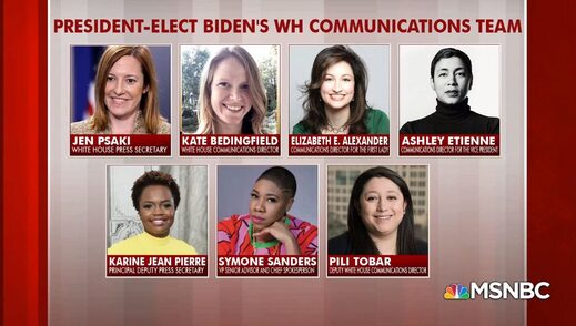 women Biden communication team