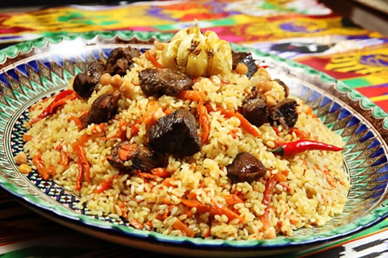 Click to enlarge plov rice dish