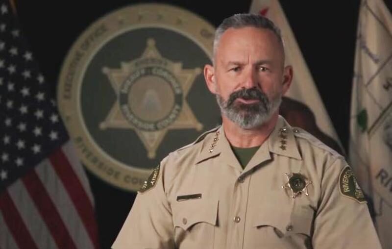Click to enlarge Riverside County Sheriff Chad Bianco