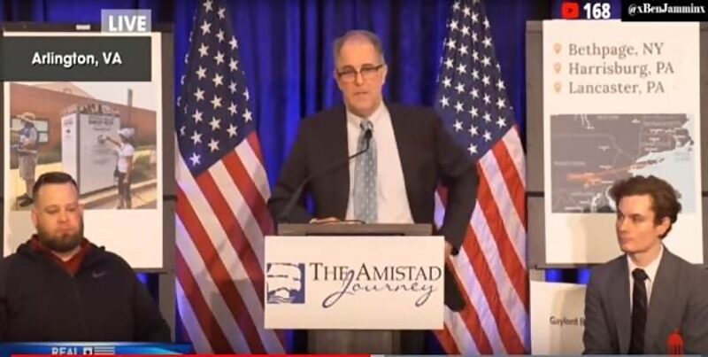Click to enlarge amistad press conference vote fraud trucker