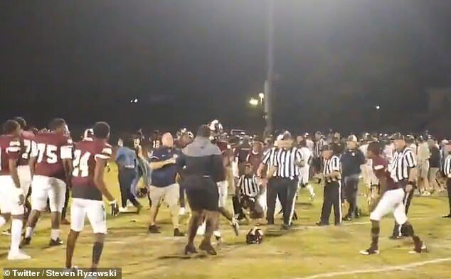 Click to enlarge highschool football brawl