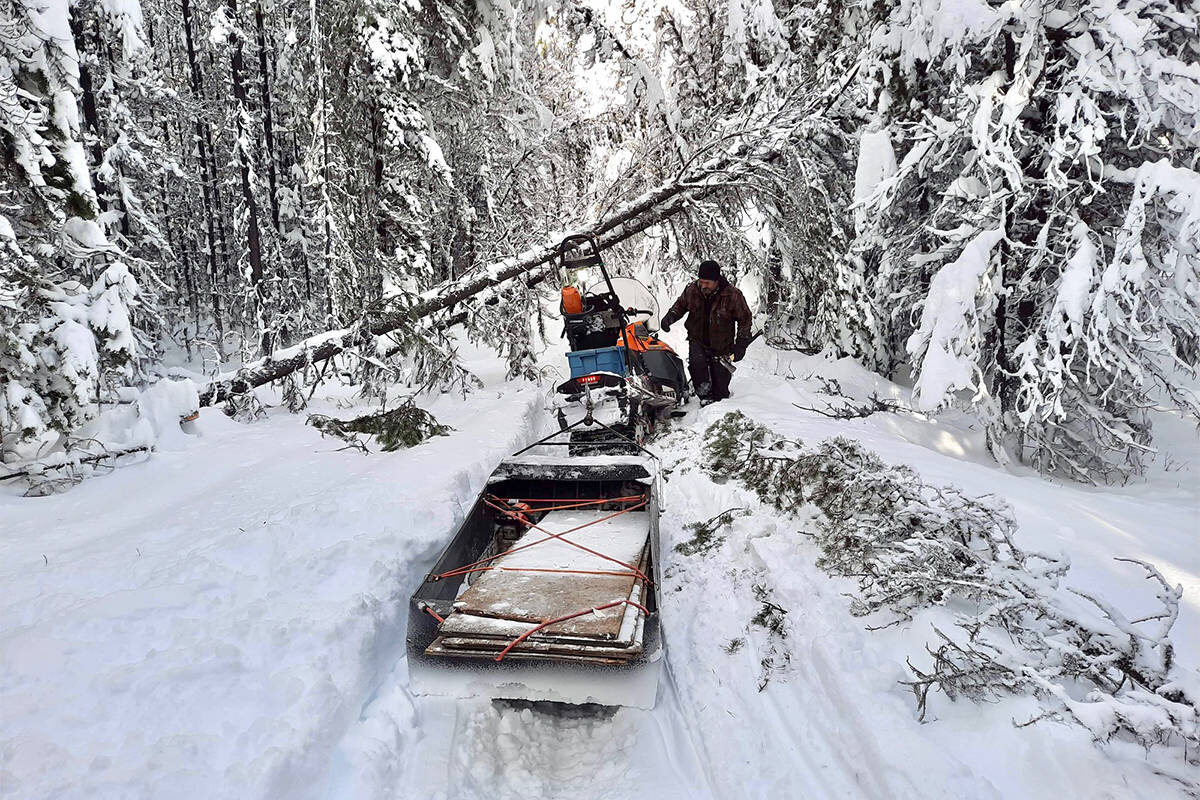 Residents living in a remote area of the West Chilcotin spent six days digging out after receiving 90 cm of snow in 18 hours on Friday, Nov. 27.