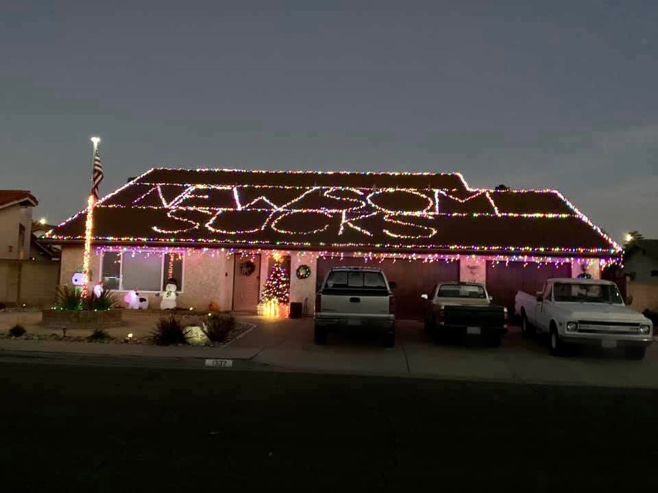 california newsom lights