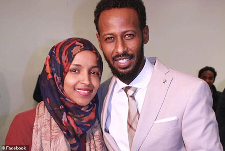 Omar and her former husband Ahmed Hirsi