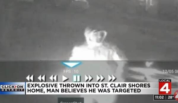 Click to enlarge man bombs Trump supporter house Michigan